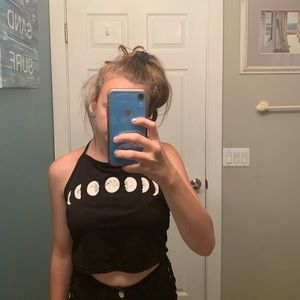 cropped ROMWE halter top